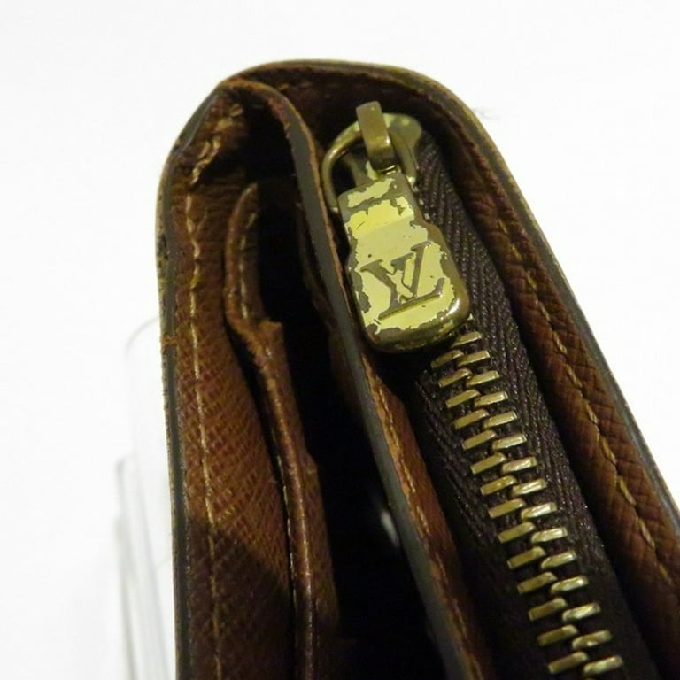 Authenticated Used Louis Vuitton Monogram Compact Zip M61667 Wallet Bifold  Unisex 