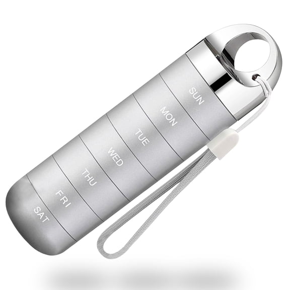 Compact 7 Compartment Metal Medicine Container Storage Box For Outdoor Use