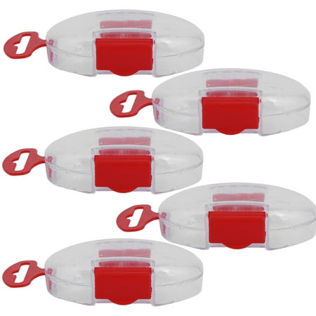 5Pcs Durable Plastic Portable Fishing Baits Box Lures Container Holder Case Tackle Accessory(S)