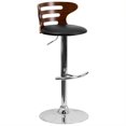 thumbnail image 1 of Pemberly Row Tabouret de Bar Réglable en Noyer et Noir, 1 of 1