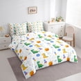 thumbnail image 2 of Erosebridal Retro Dino Pattern 7 Pieces Bedding Comforter Set,Cartoon Rocket Galaxy Planet Full Bedding Set For Boys Kids,Reversible, 2 of 7