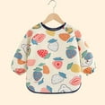 thumbnail image 3 of Favoffer Long Sleeve Baby Infant Bibs for Toddlers, Waterproof, Boys Girls Smock with Food Catcher Pocket for Feeding, Eating, 3 of 9
