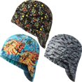 thumbnail image 1 of HSHDLDF 3 Pcs Flame Resistant Welding Cap Mesh Inside Liner Electric Cap Mesh Inside Liner Welding Hats for Men Welding Helmet Electrician Gas (Camouflage Style), 1 of 7