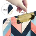 thumbnail image 6 of FORMRS Acrylic Clipboard with Low Profile Clip Standard A4 Letter Size, 12.5" x 9", Pink Geometric, 6 of 8