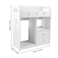 thumbnail image 2 of Raindrops  Wall-mounted Storage Rack Bathroom Decor Organizer over Toilet Shelf Shelves White, 2 of 7