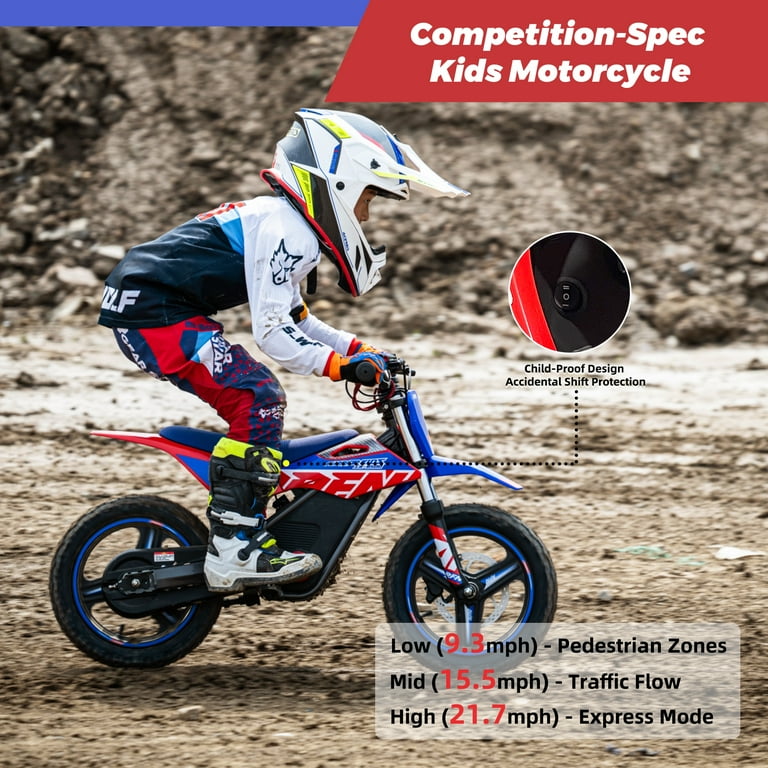 RFN Warrior Kids SX-E500 36V Electric Dirt Bike – 700W Motor, 21.7