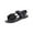 Black, variant on ShiShine Women's Ankle Strap Bow Sandals Criss Cross Open Toe Bowknot Dressy Beach Flat Sandals