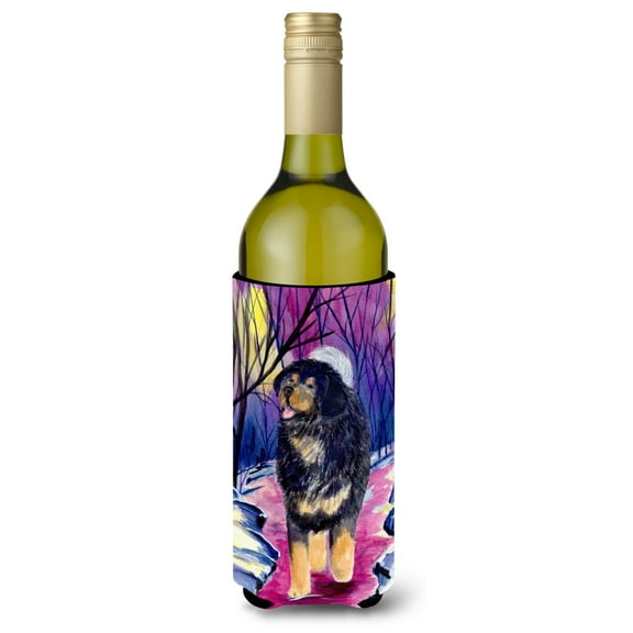Caroline's Treasures SS1021LITERK Tibetan Mastiff Wine Bottle Hugger, Wine Bottle, multicolor