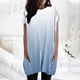 thumbnail image 3 of MKLEKYY Camisetas Camiseta Informal Holgada De Verano Para Mujer, Cuello Redondo, Manga Corta, Túnica Con Bolsillos, 1099 Talla L, 3 of 3