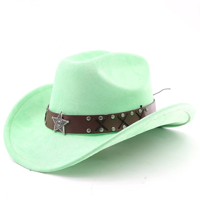 Western Cowboy Hat With Curved Brim For Outdoor Travel And Riding Adventures In Country Style