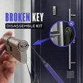 thumbnail image 3 of Extracteur de Clé Cassée, Kit de Retrait de Clé Serrure de Porte Serrure de Voiture Moto Réparation Outils Professionnels Pack Dropshipping, 3 of 5