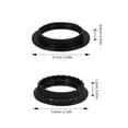 thumbnail image 3 of Masteelf 4pcs E26 E27 Light Socket Shade Rings Lamp Shade Collar Rings Fixing Rings Lamp Light Socket Ring Lamp Shade Holder Adapter Phenolic Ring for Light Fixtures Black, 3 of 9
