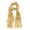 Gold, variant on Premium Solid Color Glitter Metallic Mesh Scarf Wrap