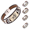 thumbnail image 3 of SmartBy Retro Unisex 12 Constellations Multi Layer Braided Faux Leather Bracelet Jewelry, 3 of 4