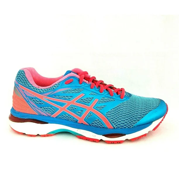 ASICS Gel Cumulus 18 Running Shoes Blue Orange T6C8N Women's US 9.5 EU 41.5 $120