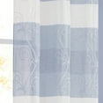 thumbnail image 3 of Silvia Chenille Embroidered 76" x 84" Window Panel Pair in Blue, 3 of 6