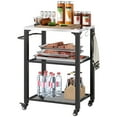 thumbnail image 1 of Outsunny Chariot de Gril Extérieur, Support de Four à Pizza avec Plateau en Acier Inoxydable, 1 of 10