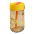 thumbnail image 2 of PENGXIANG 600ML Straw Cup with Lid Good Sealing Anti-fall Heat Resistant Letter Pattern Food Grade Water Bottle Home Supply, 2 of 8