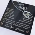 thumbnail image 4 of Wife Love Your Husband Necklace for Wife from Husband To My Wife Gift Jewelry for Her Women Forever Love Pendant, 4 of 11