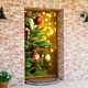 thumbnail image 5 of Decoración navideña para puertas, cubierta para puertas, tela para colgar, fondo para decorar fiestas navideñas, 5 of 5