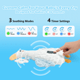 thumbnail image 3 of Baby Vibrating Sleep Soother Dinosaur 3 Adjustable Vibration Modes Portable Sleep Soothing Doll Toy, 3 of 10