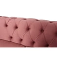 thumbnail image 4 of Home Square 3 Piece Set with Velvet Living Room Sofa & 2 Loveseats in Smoky Rose, 4 of 12