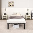 thumbnail image 3 of NULS 14 inch Twin Bed Frame, Heavy Duty Metal Platform, No Box Spring Needed, Easy Assembly, Noise Free, Black, 3 of 6