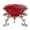 Red, variant on 3.15 Inch Large Crystal Diamond Paperweight with Stand, Jewel Style Centerpiece for Wedding & Home Decor