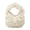 White, variant on Fashionable Textured Lace Ruffed Handheld Purse for Women Multipurpose Carrying Style Modern Feminine Aesthetic Handbag