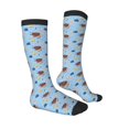 thumbnail image 4 of Lsque Sea Turtle Printed Crew Socks Men's Women's LightWeight Thin Casual Calf Socks ,Knee High Socks,Cotton Socks, 4 of 9