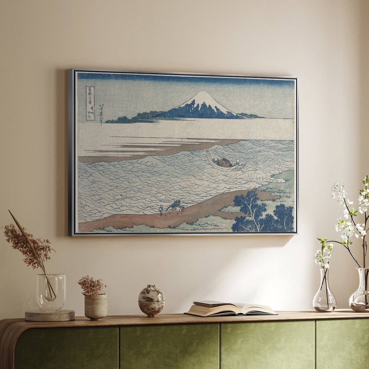 Vintage Landscape-CXXX By Wexford Home Framed in Silver Wood Gallery Wrapped Canvas 27 in. x 41 in.