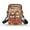 Flowers Pattern, variant on HELLHERO Cat and Rose Pattern 2 Zippers Crossbody Sling Bags with Double Deck Polyester 4.33x1.97x7.09 for Adult