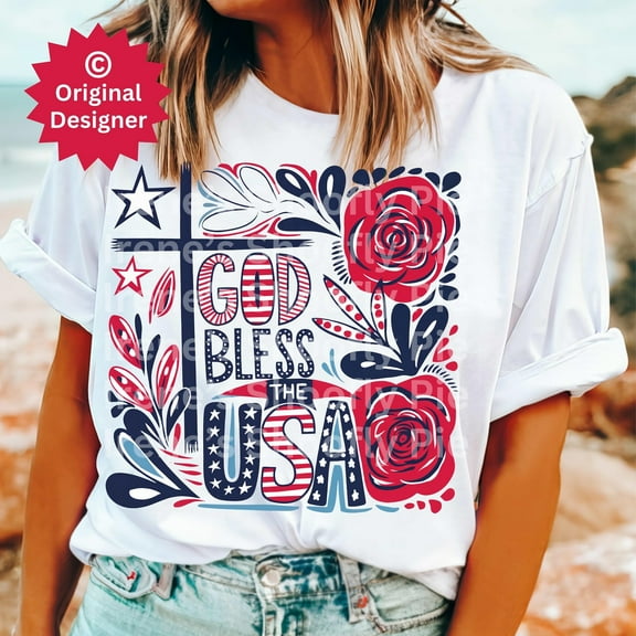 God Bless The USA Tshirt, Retro 4th Of July Tshirt, Patriotic Tshirt, American Tshirt