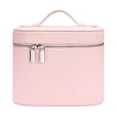thumbnail image 2 of Cosmetic Case Leather Makeup Bag Portable Handheld Makeup Case Detachable Compartments, 2 of 5