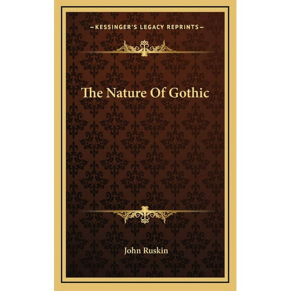The Nature Of Gothic (Hardcover)