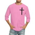 thumbnail image 1 of Birdeem Chemises pour Hommes Imprimé Col Rond Mode Décontractée Manches Courtes Blouses, 1 of 10