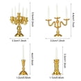 thumbnail image 3 of 1:12 Scale Photo Props Scene Model Miniature Candlestick Dollhouse Candle Holder Doll Accessories Mini Desktop Ornament SILVER TYPE B, 3 of 8