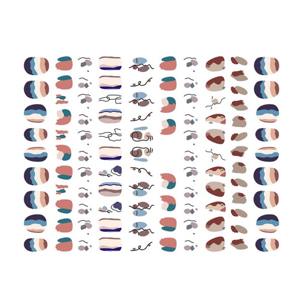 Seitruly Pegatinas para uñas, calcomanías en relieve 3D, impresión de deslizadores de belleza para manicura, decoración DIY, adhesivo, accesorios de Juegos de manicura WG263 Seitruly CE012223-27B