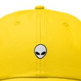thumbnail image 2 of Dalix Lil Alien Embroidered Cotton Cap Outdoor Space Nature Dad Hat Mens in Gold, 2 of 5