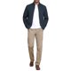 thumbnail image 2 of Chaqueta de negocios INSPIRE CHIC para hombres, con forro, cuello alto, cierre completo, chaqueta formal de golf, tamaño S, azul oscuro, 2 of 7