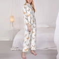 thumbnail image 3 of Sikiie Funny Chicken Women's Long-Sleeve Shirt and Full-Length Bottom Pajama Set (s-xxl)-Small, 3 of 7