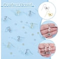 thumbnail image 4 of Bowknot Shape Brass Earring Hooks Bowknot Ear Wire with Brass Jump Rings Platinum & Golden 22 Gauge 16x15mm Hole: 2mm Pin: 0.6mm, 4 of 6