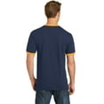 thumbnail image 2 of Port & Company 54Oz 100% Cotton Ringer Tee (PC54R) Navy/Gold, 3XL, 2 of 3
