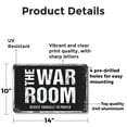 thumbnail image 2 of War Room 10 Inch x 14 Inch Novelty Aluminum Metal Sign Plan Strategize Execute Durable Weatherproof UV Protected Perfect for Offices Conference Rooms Studios Fun Gift for Managers, 2 of 6