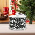 thumbnail image 4 of Homeford Christmas Embossed Vines Metallic Edge Wired Ribbon, Black, 2-1/2-inch, 10-yard, 4 of 4