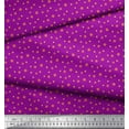 thumbnail image 3 of Soimoi Purple Modal Satin Fabric Polka Dots Decor Fabric Printed Yard 42 Inch Wide, 3 of 3
