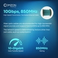 thumbnail image 3 of Aqua Indoor Fiber Optic Cable, 12-Strand Fiber Corning ClearCurve OM4 Multimode 50/125, 10G Speed, Plenum Rated, 1000ft, 3 of 8
