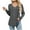 Gray, variant on Guluxicc T-Shirts for Women V-Neck Long Sleeve Loose Fit Shirts Casual Soft Comfy Pullover Tops