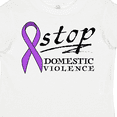 thumbnail image 4 of Inktastic Stop Domestic Violence-purple Ribbon Boys or Girls Toddler T-Shirt, 4 of 5