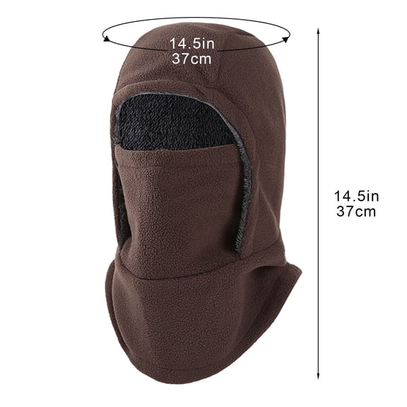 ZUKMRJPC Winter Fleece Balaclava Hat for Men Women Cold Weather Windproof Warmer Full Face Covering Scarf Hood Ski Mask